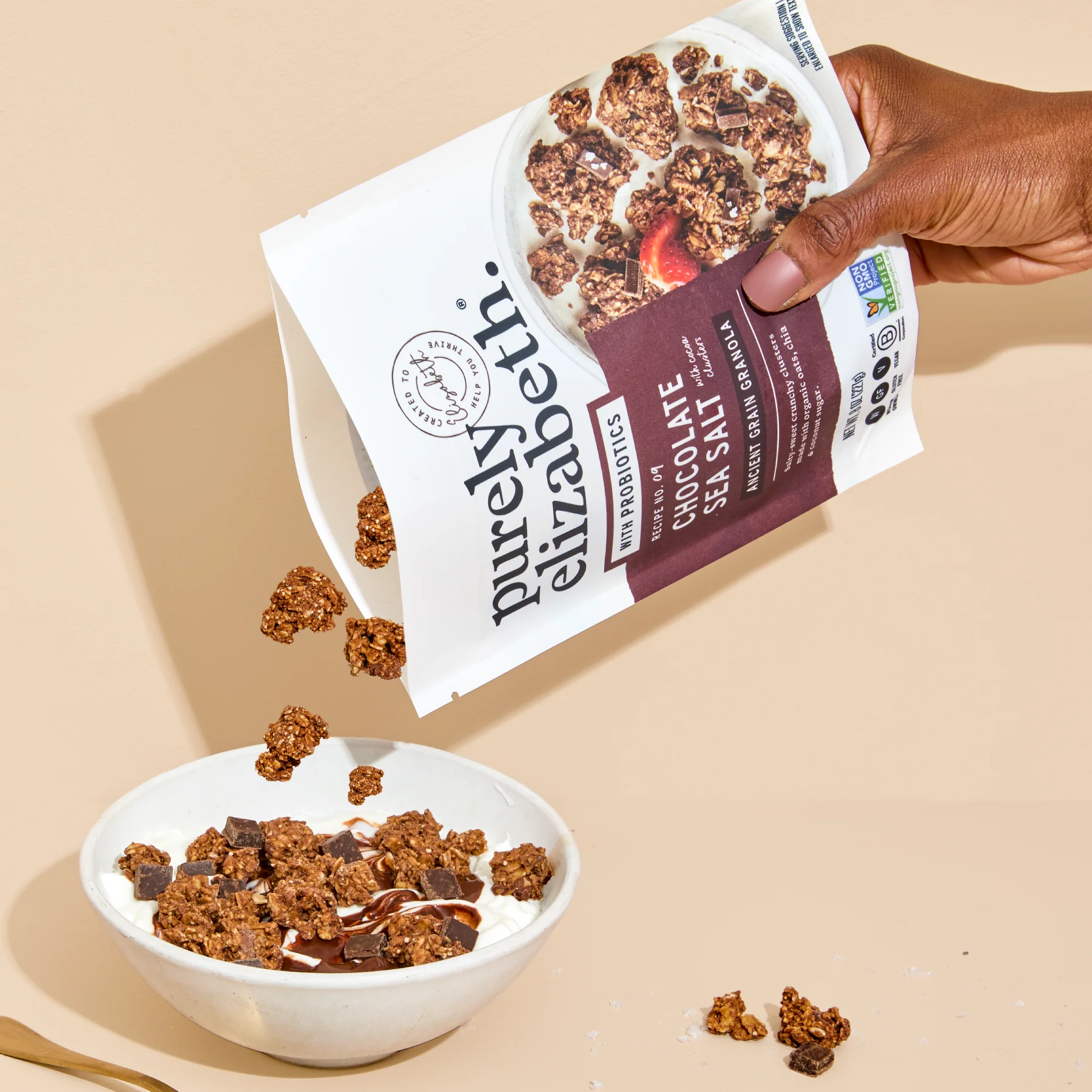 Chocolate Sea Salt Probiotic Ancient Grain Granola - Image 3