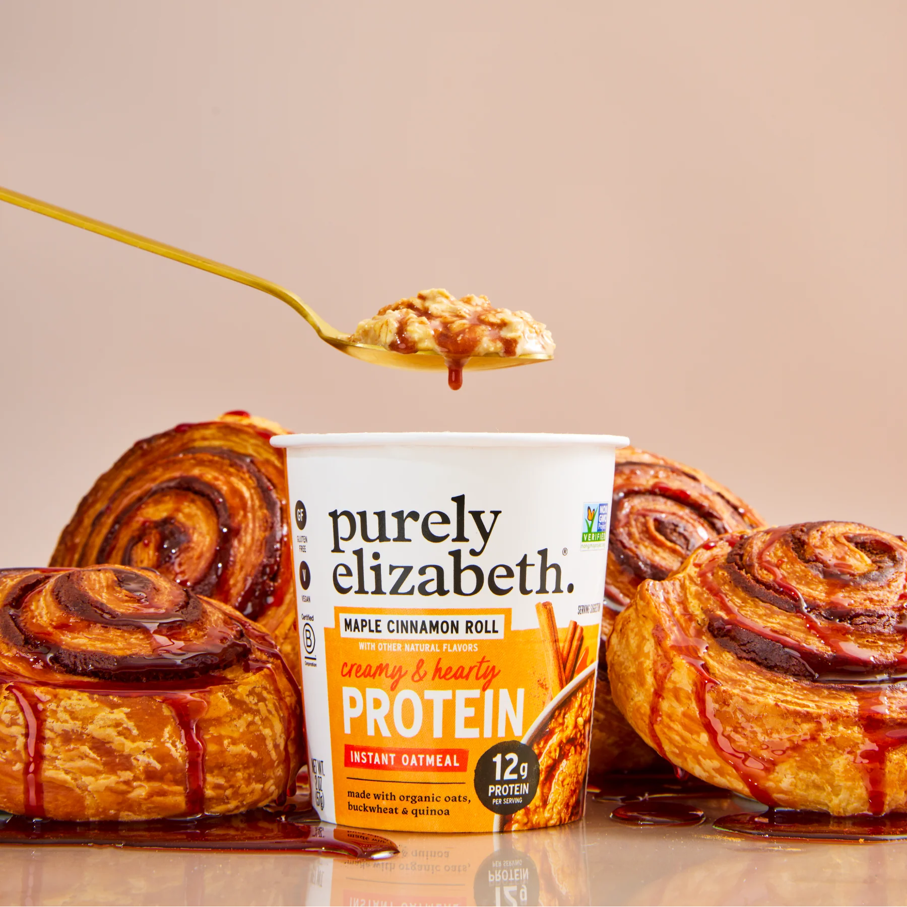 Maple Cinnamon Roll Protein Oatmeal Cup - Image 3